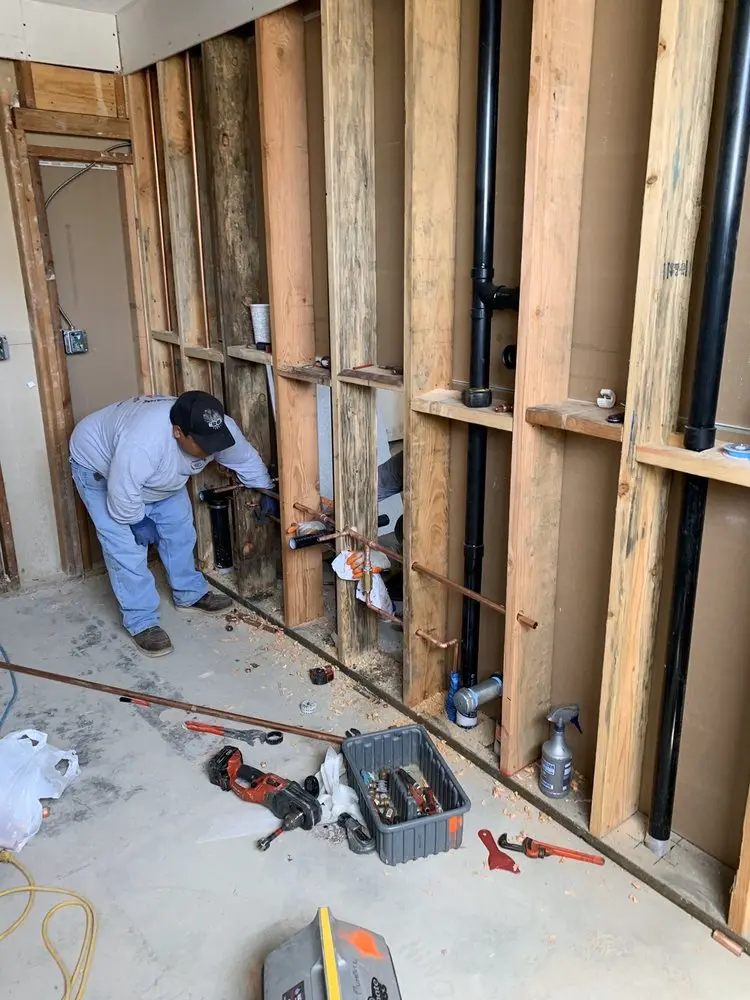 Commercial rough-in plumbing for Gas Line Repair in Hillsborough